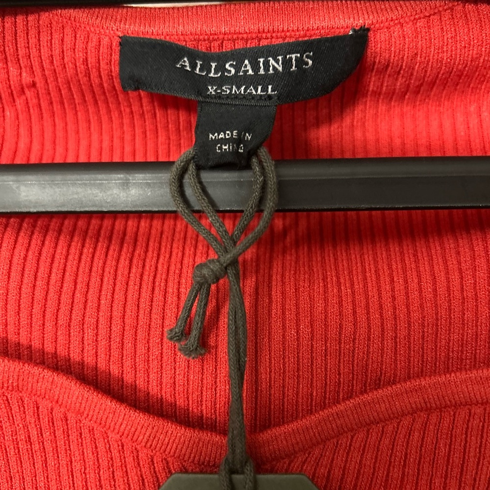 “All Saints” Cropped Ribbed Sweater - Picture 5 of 5